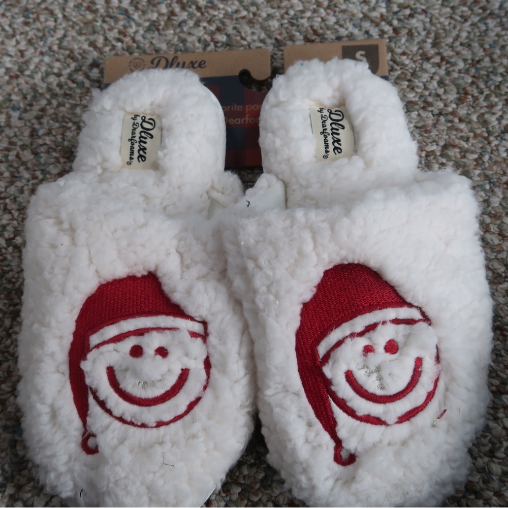 Target “Smiley Face Santa” Slippers